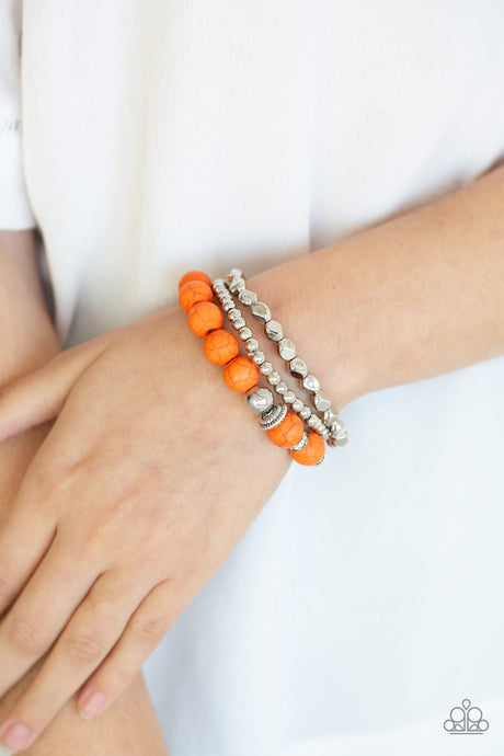 Paparazzi ~ Rural Restoration ~ Orange Bracelets
