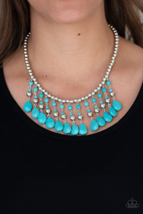 Paparazzi ~ Rural Revival ~ Blue Turquoise Necklace Set