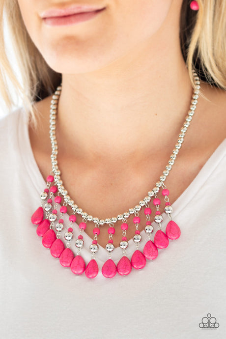 Paparazzi ~ Rural Revival ~ Pink Necklace Set