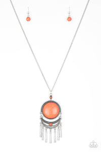 Paparazzi ~ Rural Rustler ~ Orange Necklace Set