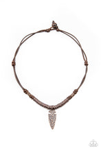 Load image into Gallery viewer, Paparazzi ~ Rush In ARROWHEAD-First ~ Men&#39; s Copper Urban Necklace
