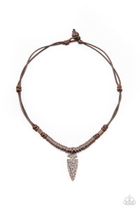 Paparazzi ~ Rush In ARROWHEAD-First ~ Men' s Copper Urban Necklace