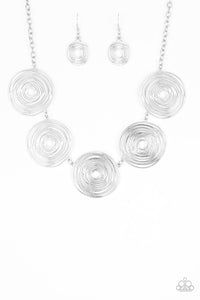 Paparazzi ~ SOL -Mates ~ Silver Necklace  Set
