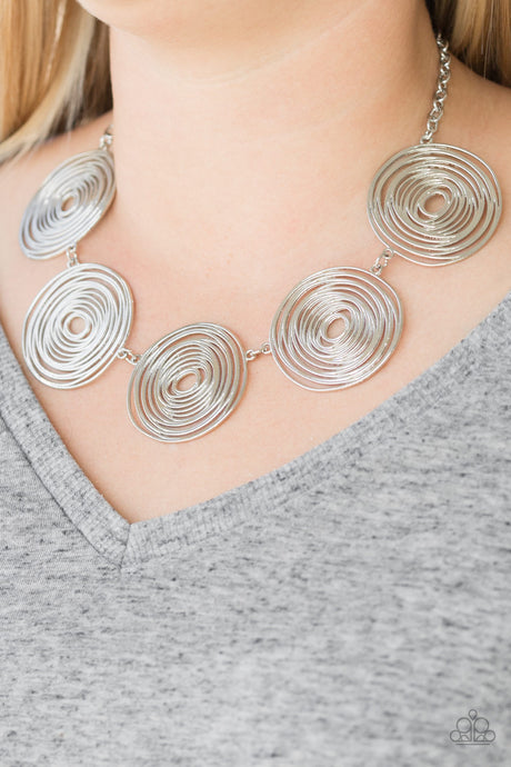 Paparazzi ~ SOL -Mates ~ Silver Necklace  Set