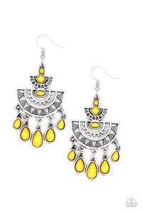 Paparazzi ~ SOL Searching ~ Yellow Earrings
