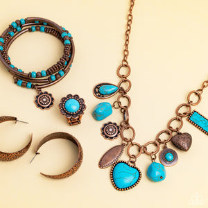 Paparazzi ~ Simply Santa Fe ~ Fashion Fix Complete Trend Blend ~ Copper Necklace Set