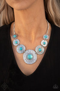 Paparazzi ~ Simply Santa Fe ~ Fashion Fix Complete Trend Blend ~ Blue/Turquoise Necklace Set
