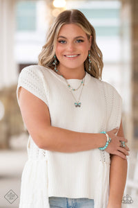 Paparazzi ~ Simply Santa Fe ~ Fashion Fix Complete Trend Blend ~ Blue Necklace Set