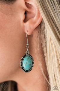 Paparazzi ~ Simply Santa Fe ~ Fashion Fix Complete Trend Blend ~ Blue Turquoise Blue  & Silver Necklace Set