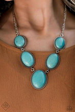 Load image into Gallery viewer, Paparazzi ~ Simply Santa Fe ~ Fashion Fix Complete Trend Blend ~ Blue Turquoise Blue  &amp; Silver Necklace Set