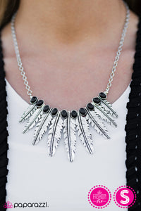 Paparazzi ~ Simply Santa Fe ~ Fashion Fix Complete Trend Blend ~ Black & Silver Necklace Set