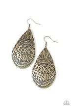 Load image into Gallery viewer, Paparazzi ~ Safari Splash ~ Brass Earrings