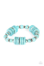 Load image into Gallery viewer, Paparazzi ~ Sagebrush Serenade ~ Blue Turquoise Bracelet