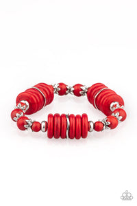 Paparazzi ~ Sagebrush Serenade ~ Red Bracelet