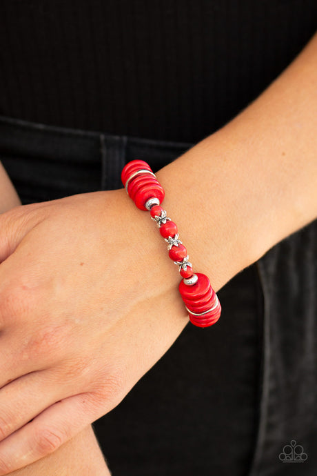 Paparazzi ~ Sagebrush Serenade ~ Red Bracelet