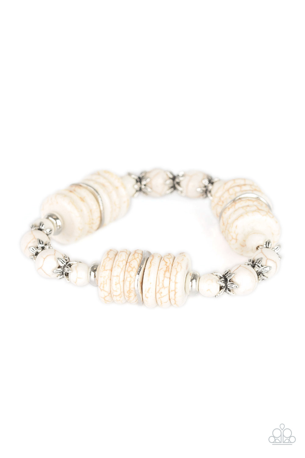 Paparazzi ~ Sagebrush Serenade ~ White Bracelet