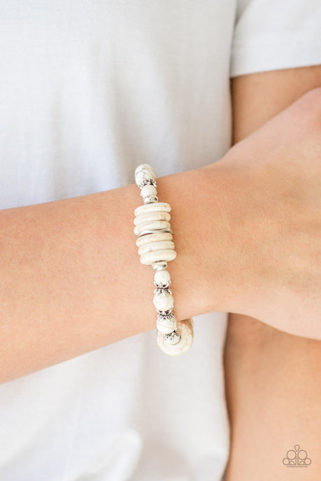 Paparazzi ~ Sagebrush Serenade ~ White Bracelet