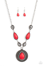 Load image into Gallery viewer, Paparazzi ~ Saguaro Soul Trek ~ Red Necklace Set