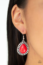 Load image into Gallery viewer, Paparazzi ~ Sahara Serenity ~ Red Earrings