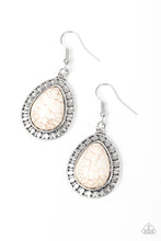 Load image into Gallery viewer, Paparazzi ~ Sahara Serenity ~ White Earrings