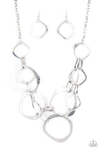 Load image into Gallery viewer, Paparazzi ~ Salvage Yard ~ Silver Necklace Set (Life Of The Party Exclusive)