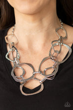 Load image into Gallery viewer, Paparazzi ~ Salvage Yard ~ Silver Necklace Set (Life Of The Party Exclusive)