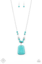 Load image into Gallery viewer, Paparazzi ~ Sandstone Oasis ~ Blue Turquoise Necklace Set (Fashion Fix Exclusive)