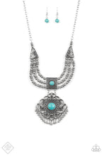 Load image into Gallery viewer, Paparazzi ~ Santa Fe Solstice ~ Blue Necklace and Bracelet Set (Fashion Fix Exclusive)