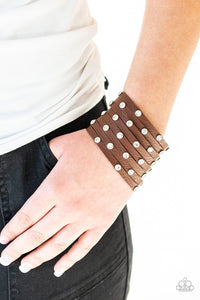 Paparazzi ~ Sass Squad ~ Brown Urban Bracelet