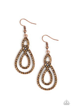 Load image into Gallery viewer, Paparazzi ~ Sassy Sophistication ~ Copper Earrings