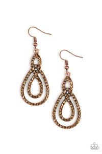 Paparazzi ~ Sassy Sophistication ~ Copper Earrings