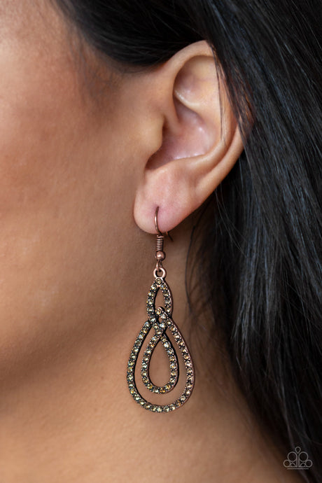 Paparazzi ~ Sassy Sophistication ~ Copper Earrings