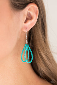 Paparazzi ~ Savannah Surfin ~ Blue Turquoise Seed Bead Necklace Set