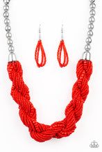 Load image into Gallery viewer, Paparazzi ~ Savannah Surfin ~ Purple Seed Bead Necklace Set
