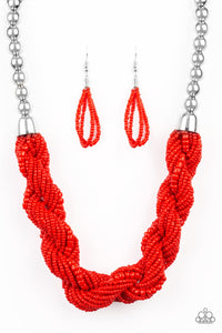 Paparazzi ~ Savannah Surfin ~ Purple Seed Bead Necklace Set