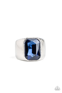 Paparazzi ~ Scholar ~ Men's Blue Ring with Stretchy Band