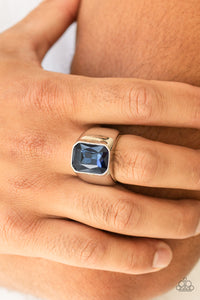 Paparazzi ~ Scholar ~ Men's Blue Ring with Stretchy Band