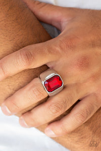 Paparazzi ~ Scholar ~ Men's Red Ring with Stretchy Band