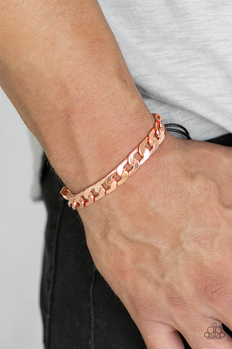 Paparazzi ~ Score! ~ Men's Copper Urban Bracelet