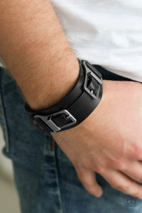 Paparazzi - Scout It Out - Black Urban Bracelet (Mens)