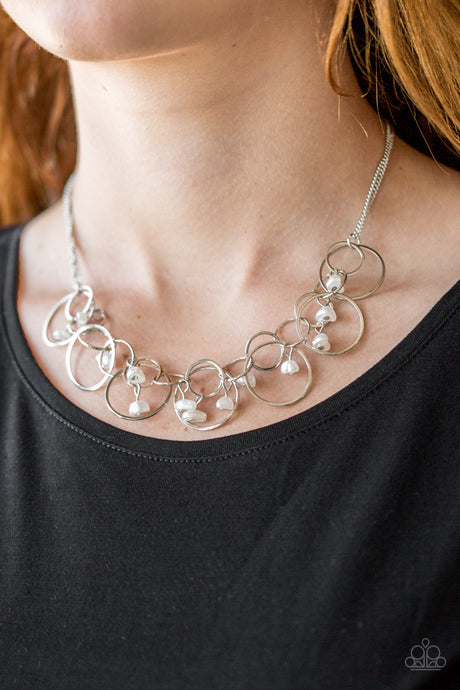 Paparazzi ~ Seafront Scene ~ White Necklace Set