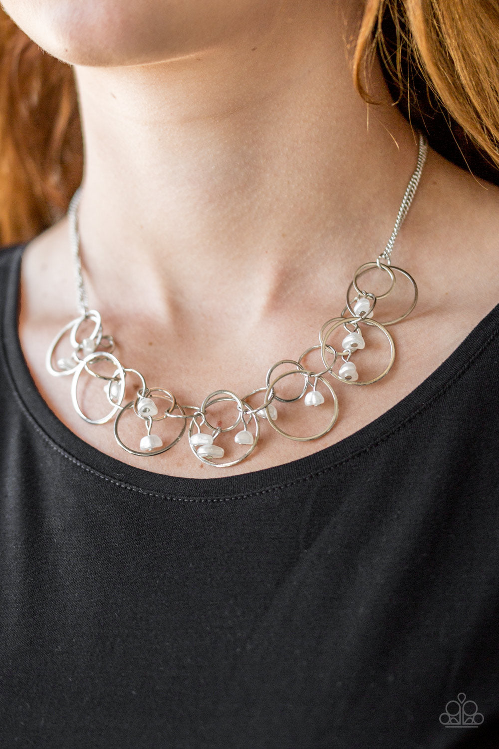 Paparazzi ~ Seafront Scene ~ White Necklace Set