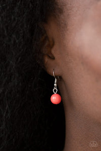 Paparazzi - Seaside Soiree - Orange (Coral) Necklace Set