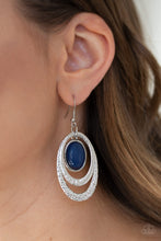 Load image into Gallery viewer, Paparazzi ~ Seaside Spinster ~ Blue Earrings