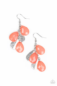 Paparazzi ! ~ Seaside Stunner ~ Orange Earrings