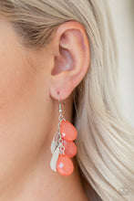 Load image into Gallery viewer, Paparazzi ! ~ Seaside Stunner ~ Orange Earrings