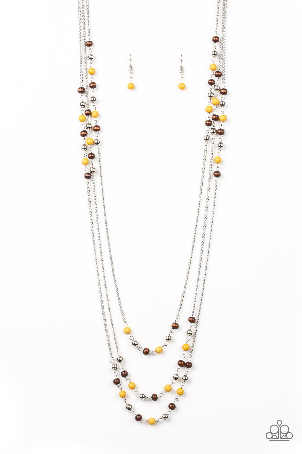 Paparazzi ~ Seasonal Sensation ~ Yellow Necklace  Set