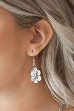 Load image into Gallery viewer, Paparazzi ~ Secret Garden ~ Silver Flower Necklace Set