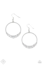 Load image into Gallery viewer, Paparazzi ~ Self-Made Millionaire ~ White Earrings (Fashion Fix Exclusive)