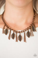 Load image into Gallery viewer, Paparazzi ~ Serenely Sequoia ~ Copper Necklace Set